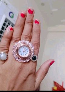 Sparkling Crystal Analog Watch