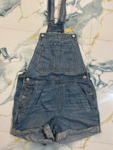 Denim Short Overalls