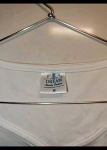 White Pretty Sleeve Sweetheart Neck Top