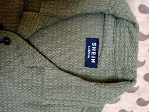 Men's Green Textured Shirt