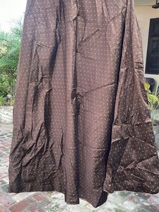 Brown Polka Dot Ethnic Skirt