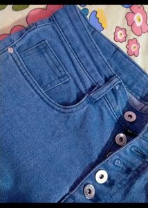 bootcut Flared high waist Blue stretchable Jeans