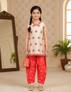 Girls Kurta Set with Palazzo