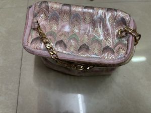 Blush Pink Floral Embroidered Vanity &amp; Makeup Case