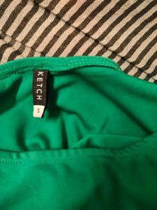 Green One-Shoulder Top