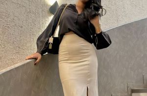 Black statement shirt with white detailing