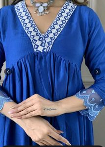 new blue kurta set