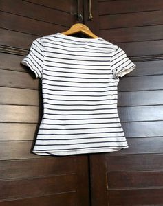 Vero Moda White Classic Striped T-Shirt