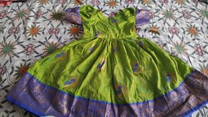 New Beautiful Green Silk frock
