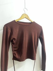 Chic Ruched Long Sleeve Top