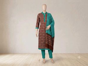 Stylish Printed Kurta Set with Dupatta