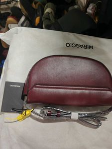 Chic Miraggio Burgundy Crossbody Bag