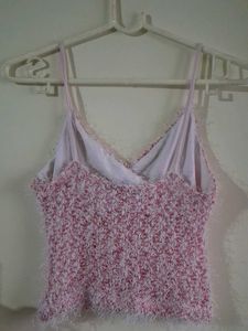 Fuzzy Pink Cami Top