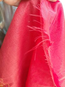 Vibrant Red light weight rajputi lehnga material