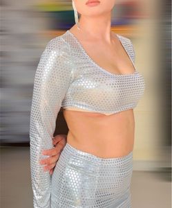 Co Ord Silver Skirt Dress