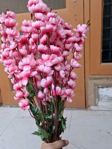 Artificial Pink Cherry Blossom Stems