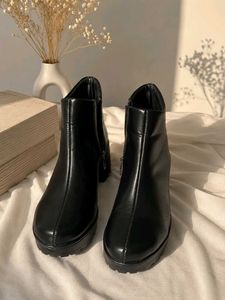 Black Platform Ankle Boots