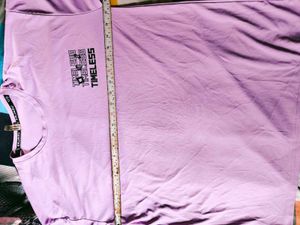 Lavender Oversized Graphic T-Shirt