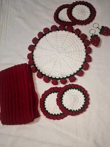 Aesthetic Handmade Crochet Combo Set 🌸