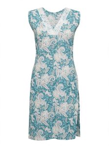 Boho Paisley Print Sleeveless Kurta set