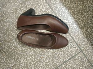 Classic Brown Block Heels