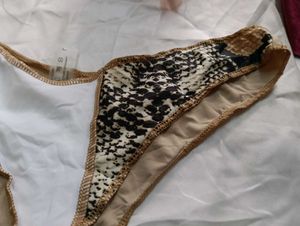 Patterned Beige Brief