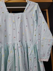 Light Blue anarkali Set with Dupatta and pant