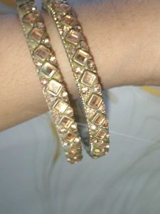 Elegant Gemstone Bangle Set