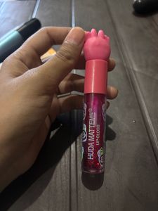 Sparkly Pink Lip Gloss with Cute Charm