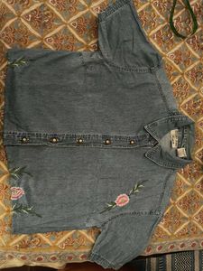 Denim Crop