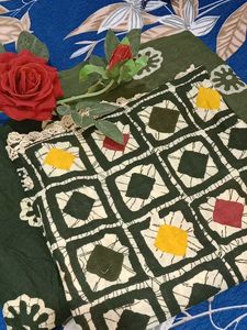 Dark Green Printed Palazzos