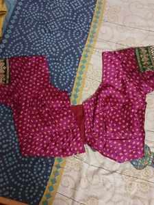 Gorgeous Magenta Bandhani Saree