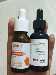 Plum & Minimalist Vitamin C Serums