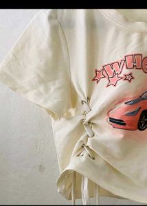 Cute Graphic Crop Top