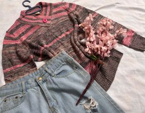 🎉Buy1 Get1 Free🎉Striped Knit Sweater N