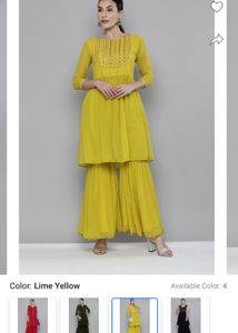 Kurta Set Comes With Sharara Pants