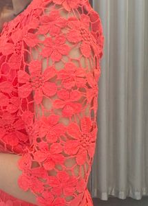 Red Lace Mini Dress