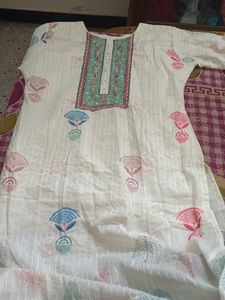 White Grand Kurti