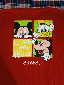 Red Mickey Mouse T-Shirt