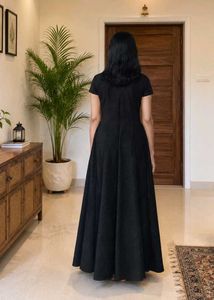 New Black Long Gown for Women