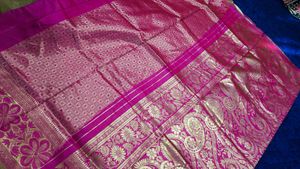 Pink Banarasi Soft Silk Saree