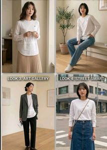 Classic White Long Sleeve Top