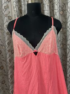 Cute Pink Lace Trim Camisole