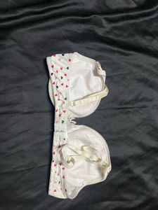 Heart Print Bra