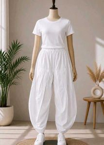 White Cotton Salwar Pants