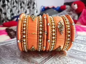 Silk Thread Bangles 2.6 Size