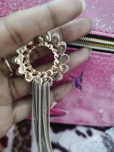 Statement Beaded Tassel Brooch