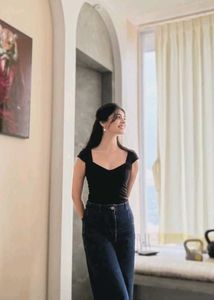 Y2K Dark blue wide leg jeans🗝