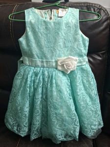 Cute Blue Lace Dress