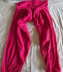 Vibrant Pink &amp; white  Patiala Salwar